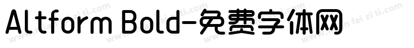Altform Bold字体转换